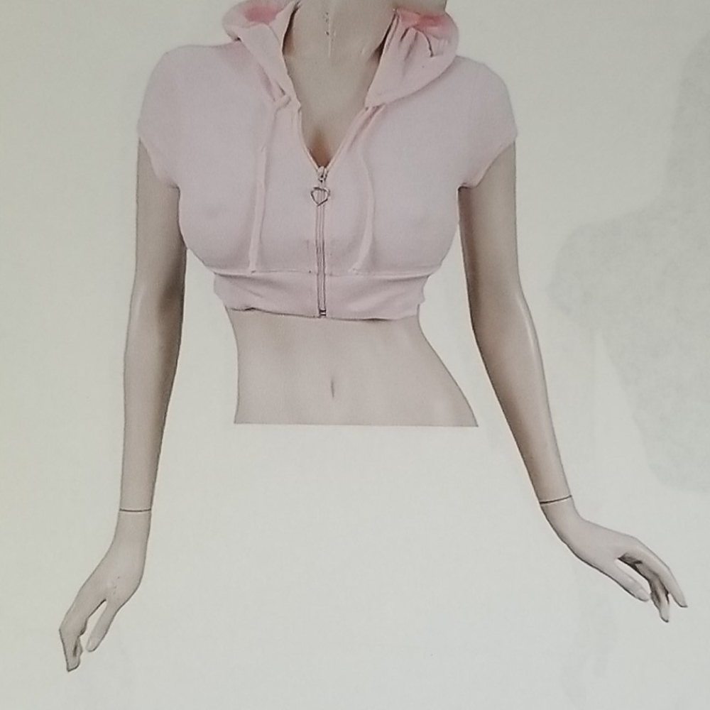 19PINK CROP HOODY💝💝FLASH SALE🎆🌸